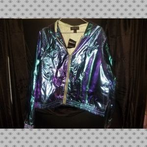NWT oil slick jacket